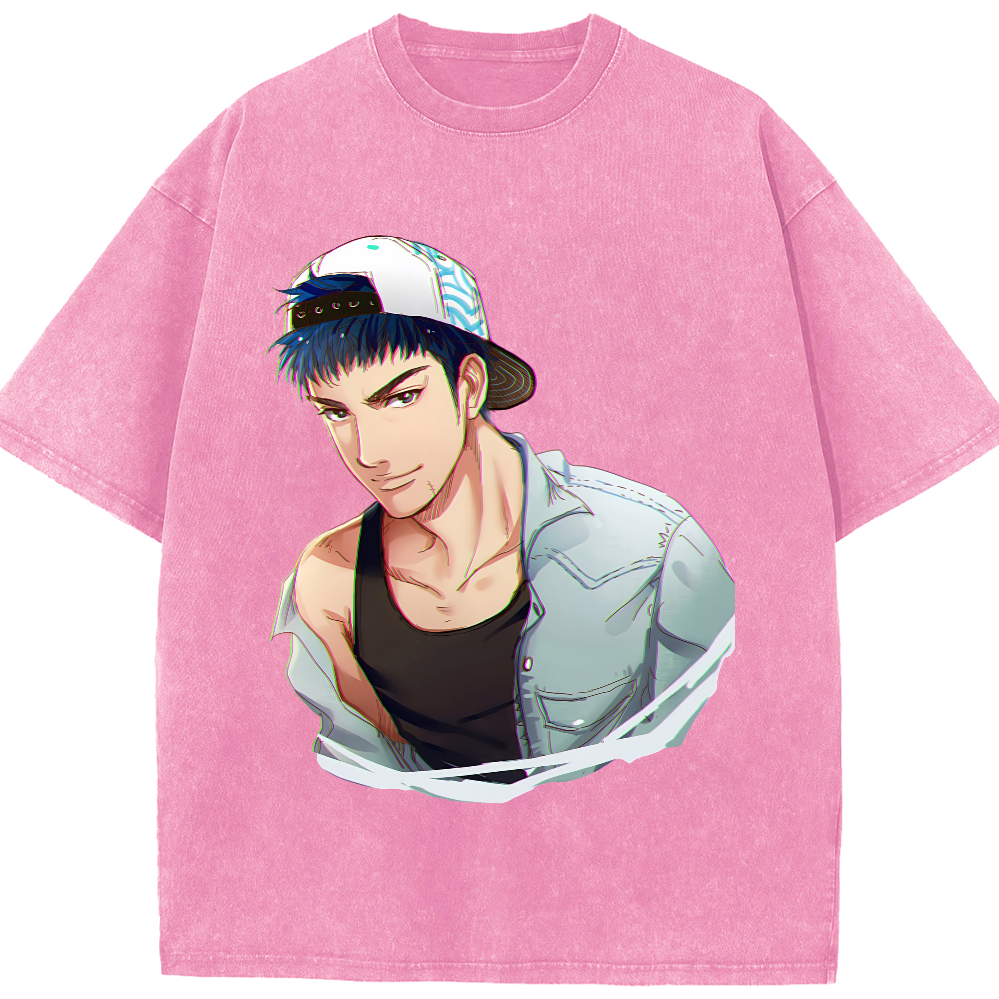 （画像用） SLAM DUNK／スラムダンク 綿100% ヴィンテージ風 半袖Tシャツ（フロントプリント）